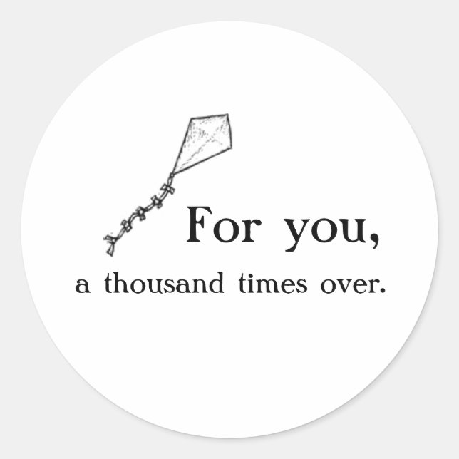 Sticker Rond Kite Runner (Devant)