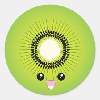 Sticker Rond Kiwi