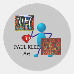 Sticker Rond Klee - Paul Klee Art