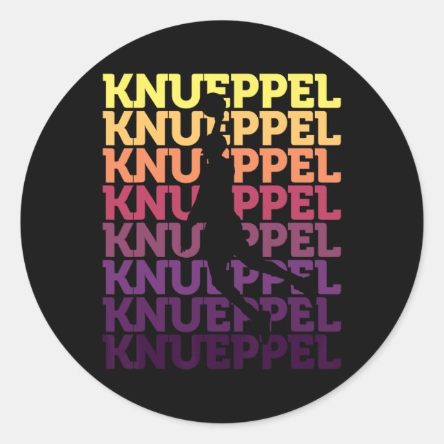 Sticker Rond Knueppel Sketll Amazing Fan Support 2  (Devant)