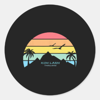 Sticker Rond Koh Larn Thailand Phuket Souvenir Pattaya Gift Ngk