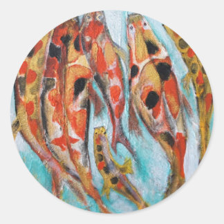 STICKER ROND KOI