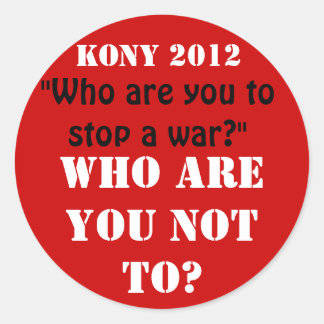 Sticker Rond Kony 2012