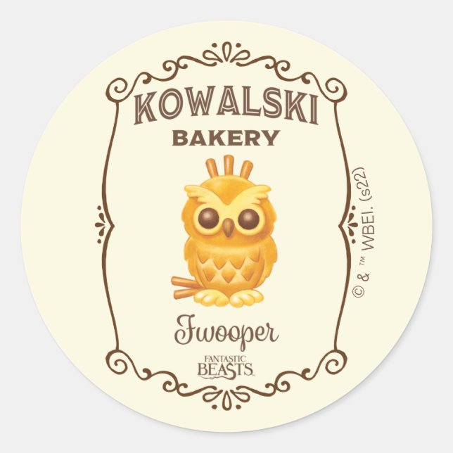 Sticker Rond Kowalski Bakery Fwooper (Devant)