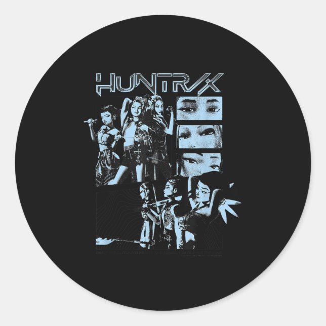 Sticker Rond Kp Demon Hunters Halloween Huntrix A Battle For Th (Devant)