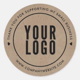 Sticker Rond Kraft Merci Pour Aider Ma Petite Entreprise