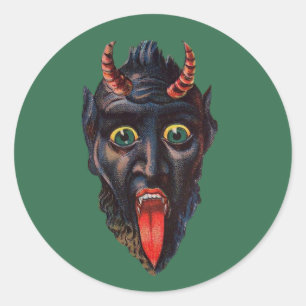 Sticker Rond Krampus