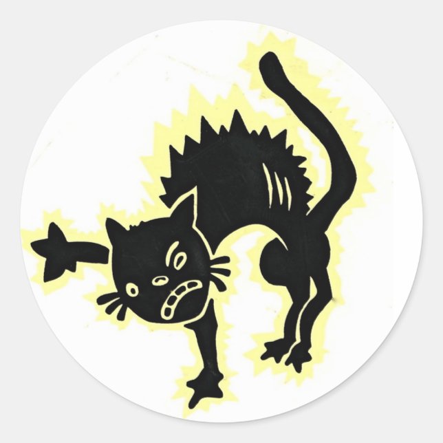Sticker Rond Krazy Kat (Devant)