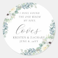 Kristen Floral Greenery Christian Wedding Favor