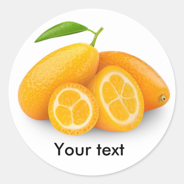 Sticker Rond Kumquats (Devant)
