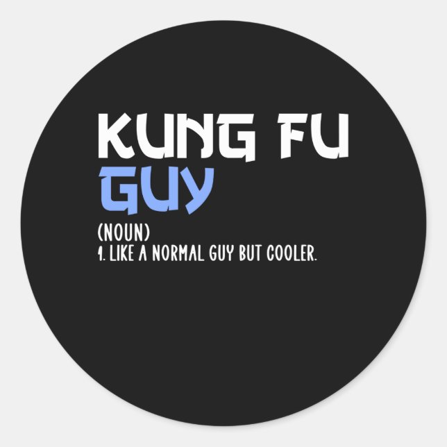 Sticker Rond kung fu (Devant)