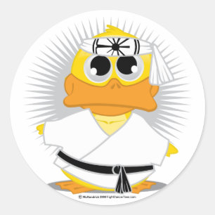 Sticker Rond Kung Fu Duck