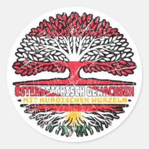 Sticker Rond Kurdistan Arbre autrichien