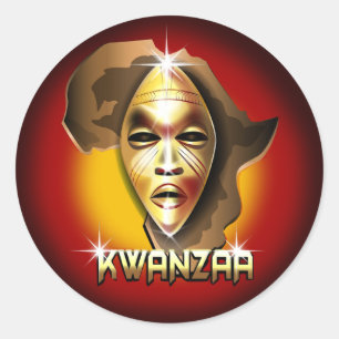 Sticker Rond Kwanzaa