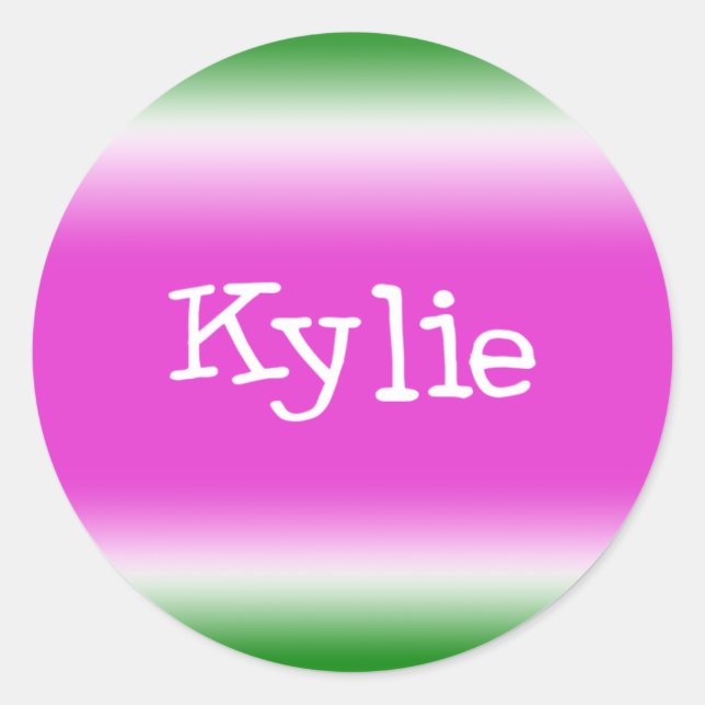Sticker Rond Kylie (Devant)