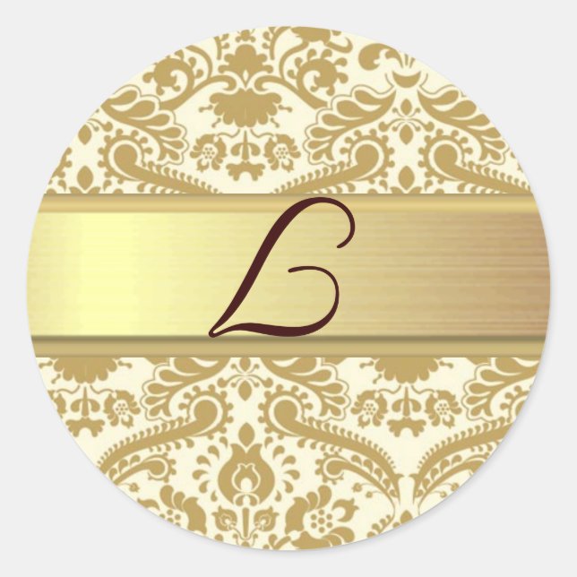 Sticker Rond L Monogramme (Devant)