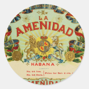 Sticker Rond La Amenidad Cigars