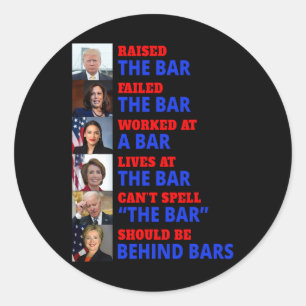 Sticker Rond La Barre Harris A Échoué La Barre