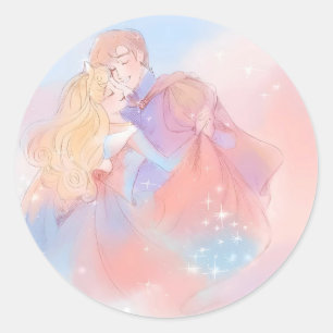 Sticker Rond La belle au bois dormant