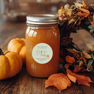 Sticker Rond La Bible de Thanksgiving   Favoriser la personnali