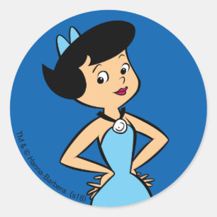 Sticker Rond La blocaille des Flintstones   Betty
