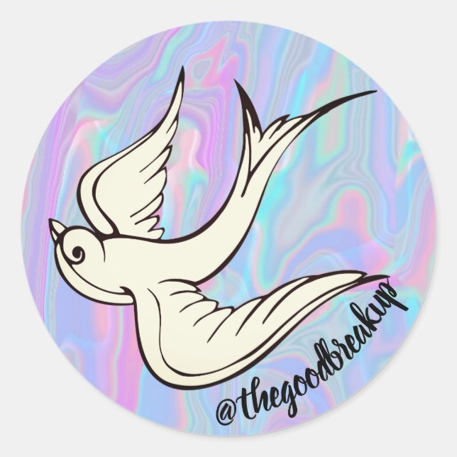 Sticker Rond La bonne rupture (Devant)