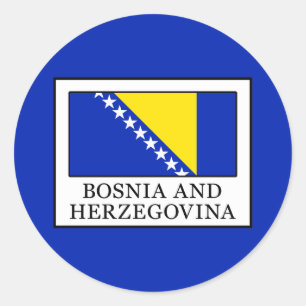 Sticker Rond La Bosnie-Herzégovine