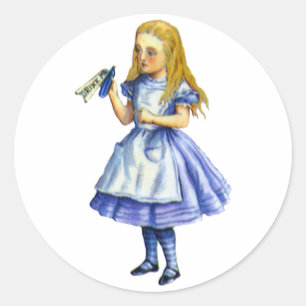 Sticker Rond La Bouteille Saïd Buvez-moi d'Alice au pays des me