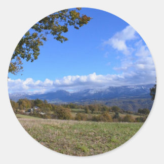 Sticker Rond La campagne calabraise