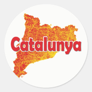 Sticker Rond La Catalogne