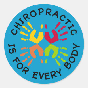 Sticker Rond La Chiropratique Est Pour Tous Les Capteurs Corpor
