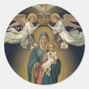 Sticker Rond La citoyenneté de la Vierge Marie AUG 22