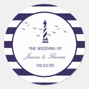 Sticker Rond La collection de Mariages du phare nautique