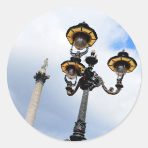 Sticker Rond La colonne de Nelson Londres