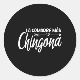 Sticker Rond La Comadre Mã¡S Chingona