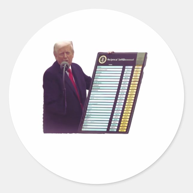 Sticker Rond La conception du tarif de la "Journée de libératio (Devant)