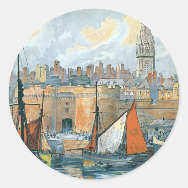 Sticker Rond La Côte d'Émeraude (Devant)