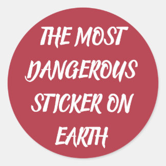 STICKER ROND LA CRÉATURE LA PLUS DANGEREUSE SUR TERRE