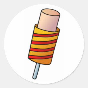 Sticker Rond La crème glacée soulèvent