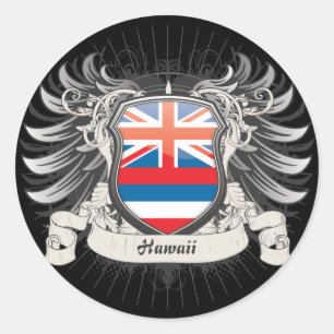 Sticker Rond La crête d'Hawaï