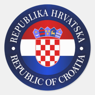 Sticker Rond La Croatie (rd)