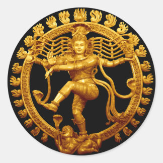 Sticker Rond La danse de Shiva