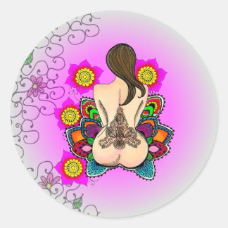 Sticker Rond La déesse2
