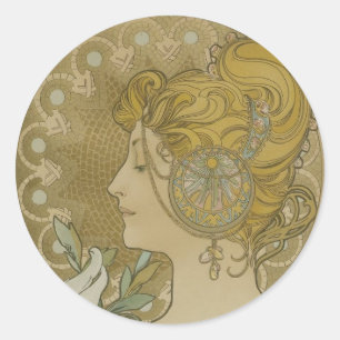 Sticker Rond La déesse Brigid Pagan Wiccan Craft