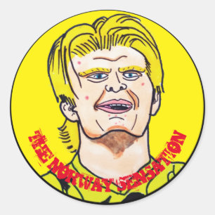 Sticker Rond La détection norvégienne