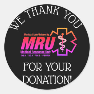 Sticker Rond la donation 5K/event vous remercient des