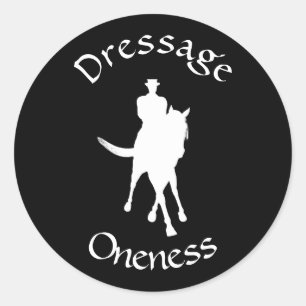 Sticker Rond La Dressage Est Une Seule