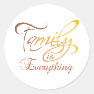 Sticker Rond La famille est tout