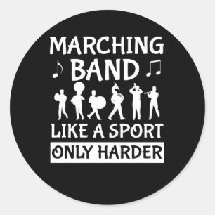 Sticker Rond La fanfare aiment une fanfare plus dure de sport