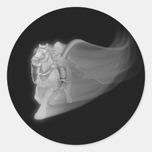 Sticker Rond La Faucheuse Grim Repart (Devant)